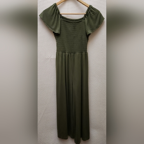 🛍2/$12 or 3/$15 1901 by Nordstrom Olive Jumpsuit, Girls' Size M(8/10) - Picture 9 of 12